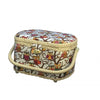 Owl-patterned sewing basket with 41-pc sewing kit FS-096